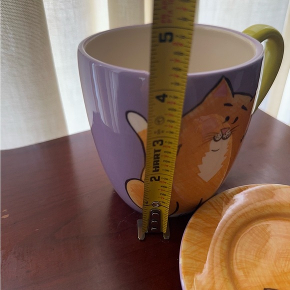 Clay Art Cat Design Mug and Saucer Set - Picture 14 of 16